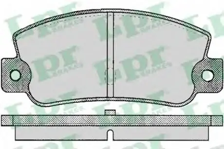 Тормозные колодки дисковые LPR 05P095