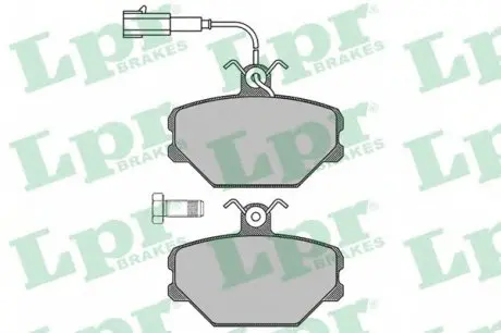 Тормозные колодки дисковые LPR 05P102