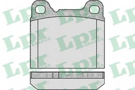 Тормозные колодки дисковые LPR 05P362 (фото 1)