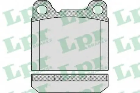 Тормозные колодки дисковые LPR 05P362