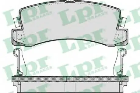 Тормозные колодки дисковые LPR 05P514