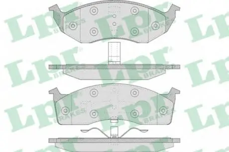 Тормозные колодки дисковые LPR 05P629