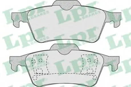 Тормозные колодки дисковые LPR 05P907