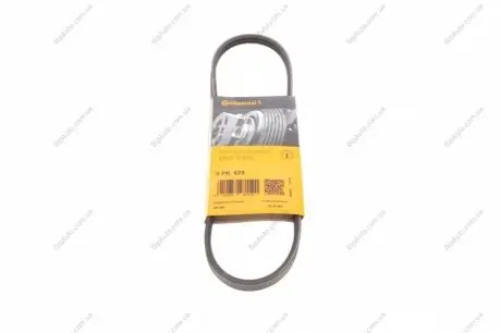 Пас поліклиновий Ford Escort/Fiesta/Kia Cerato CONTINENTAL Contitech 3PK675