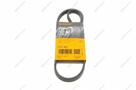 Пас поліклиновий Skoda SuperB 01-08/VW Passat B5/H CONTINENTAL Contitech 4PK855