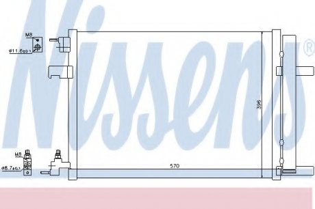 Радиатор кондиционера NISSENS 940134 (фото 1)
