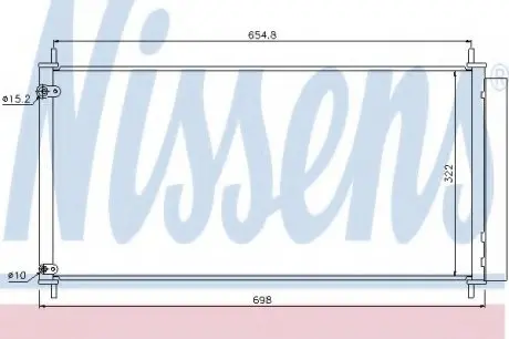 Радіатор кондиціонера NISSENS 940036