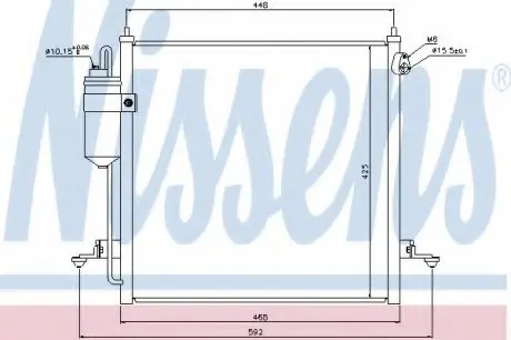 Радіатор кондиціонера NISSENS 940068