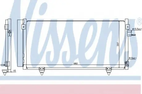 Радиатор кондиционера NISSENS 940257