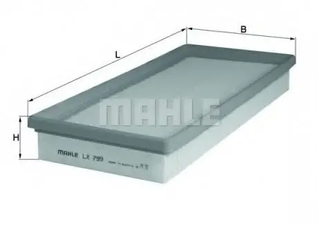 Фільтр повітряний Ford MAHLE MAHLE / KNECHT LX 799