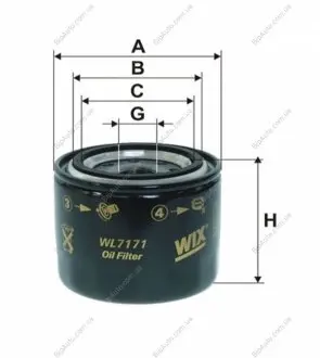Фільтр оливний WIX WIX FILTERS WL7171