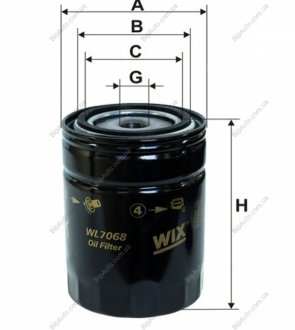 Фільтр оливний WIX FILTERS WL7068 (фото 1)