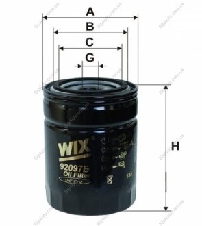 Фільтр оливний WIX WIX FILTERS 92097E