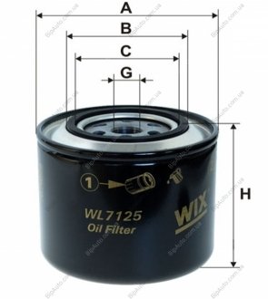 Фильтр масляный WIX FILTERS WL7125 (фото 1)