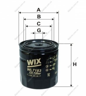 Фільтр масляний WIX FILTERS WL7183 (фото 1)