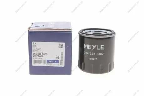 Фільтр оливний MEYLE 214 322 0002