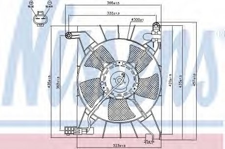 Вентилятор радиатора NISSENS 85063
