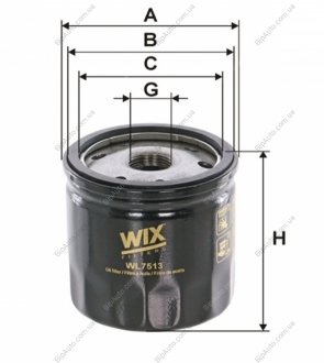 Фільтр оливний WIX WIX FILTERS WL7513