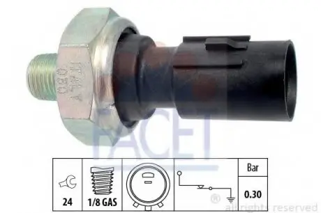 Датчик тиску оливи FACET 7.0195