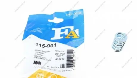 Фото 1 - пружина кріплення труби вихлопної FA1 Fischer Automotive One (FA1) 115-901 Пружина кріплення труби вихлопної FA1 Fischer Automotive One (FA1) 115-901 (фото 1)