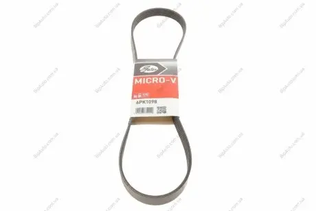 Ремінь генератора клиновий Gates 6PK1098