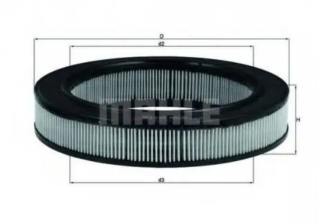 Фільтр повітряний Opel MAHLE MAHLE / KNECHT LX 69