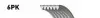 Ремень поликлиновой 6PK1503 GATES