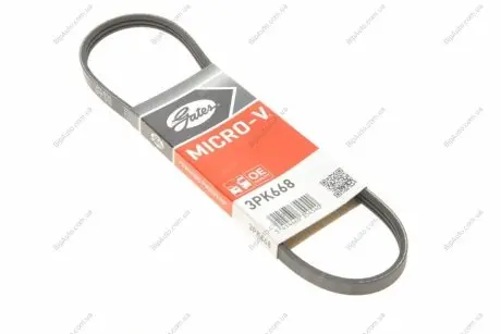 Поліклиновий ремінь Gates 3PK668