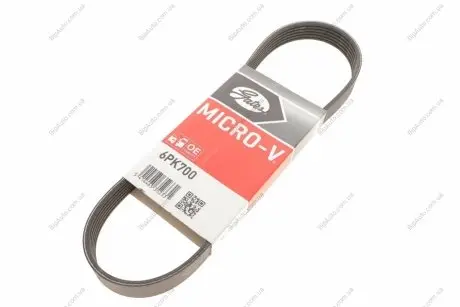 Ремінь генератора клиновий Gates 6PK700