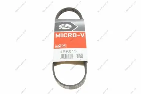 Ремінь генератора клиновий Gates 4PK613