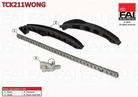 Комплект ланцюга грм FAI TCK211WONG