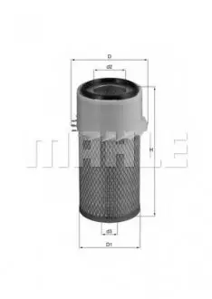 Повітряний фільтр KNECHT MAHLE / KNECHT LX 16