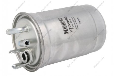 Фільтр паливний VW 1,6/1,9D/TD/TDI 87- (з підігрі HENGST FILTER H70WK05 (фото 1)