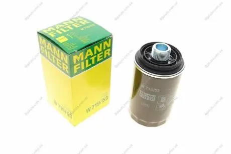 Фільтр масляний MANN W 719/53 (фото 1)