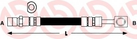 Тормозной шланг BREMBO T59009 (фото 1)
