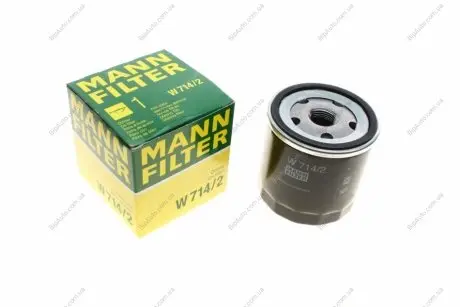 Масляний фільтр W714/2 MANN W 714/2 (фото 1)