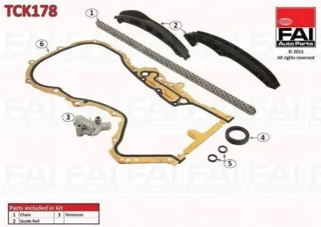 Комплект цепи ГРМ FAI TCK178