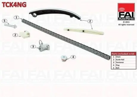 Комплект цепи ГРМ FAI TCK4NG