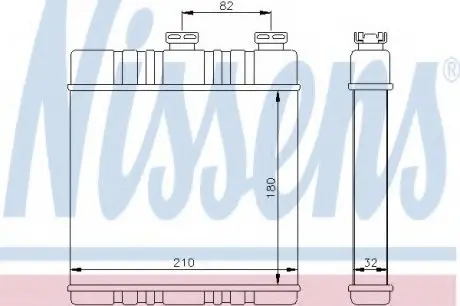 Радіатор опалювача салону First Fit NISSENS 72660