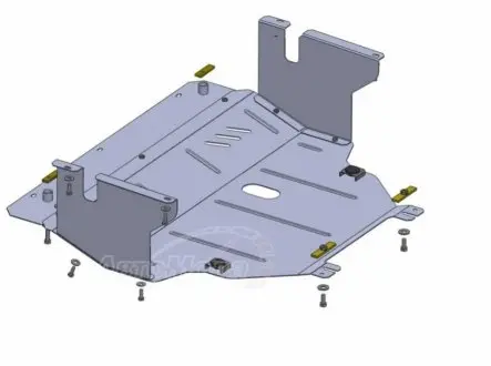 Захист Volkswagen Touran WeBasto2003-2010V-1,6D; 2 Kolchuga 1.0310.00