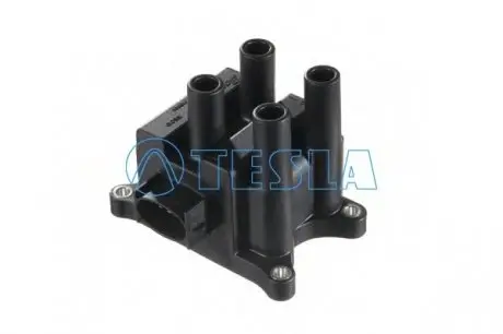 Катушка зажигания 4-х выводная Escort,Fiesta,Focus,Mondeo II,Sierra Mazda 121 -05 OLD Design Pin тип TESLA CL401