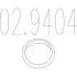 Монтажне кільце вихлопної системи (металеве) (D (внутр) - 43,6мм; D (наружн) - 51мм; Висота-4 мм) MTS 02.9404