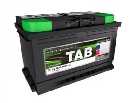АКБ Ecodry AGM, 80Ah, 800A EN, 315x175x190, B13, правый "+", AGM Аккумулятор (START-STOP) TAB 213080