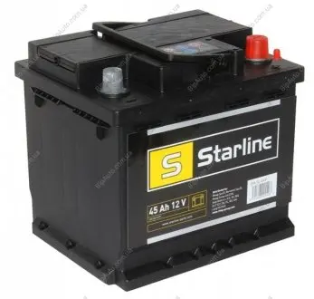 Аккумулятор, R"+" 45Ah, En400 (207 x 175 x 190) правый "+",B13 производство ЧЕХИЯ STARLINE BA SL 44P