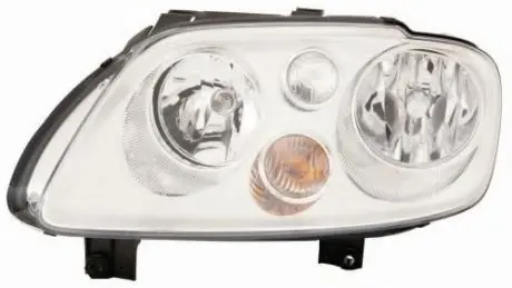 Фара левая H7/H7, эл. рег., с моторч.,хром. рамка, (Touran -11/06, Caddy -09) [] DEPO 441-1172L-LDBM1