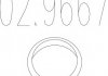 Монтажное кольцо выхлопной системы ( D(внутр.) - 50,5 мм; D(наружн.) - 65,5 мм; Высота - 15 мм) 02.9667 MTS