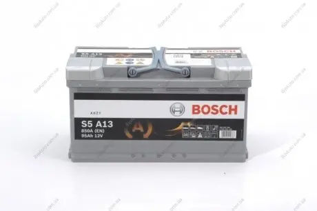 Акумулятор S5 AGM 95Ah, EN 850 правий "+" 353x175x190 (ДхШхВ) с-ма START-STOP BOSCH 0 092 S5A 130