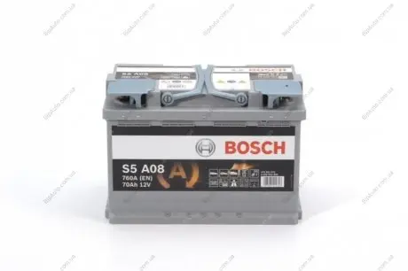 Акумулятор 12В/70Аг/760А/20,09кг BOSCH 0 092 S5A 080
