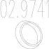Монтажне кільце вихлопної системи (D (внутр.) - 42,5 мм; D (наружн.) - 58,5; Висота - 15 мм) MTS 02.9741