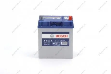 Акумулятор 12В/40Аг/330А/9,74кг BOSCH 0 092 S40 180